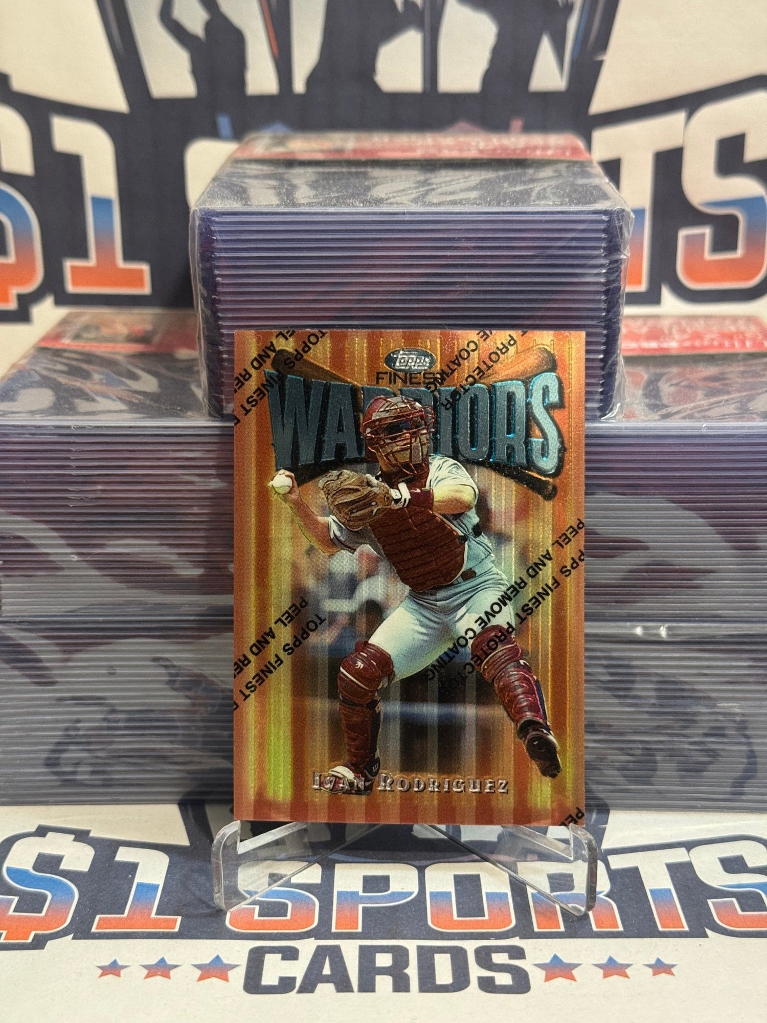 1997 Topps Finest (Warriors) Ivan Rodriguez 90