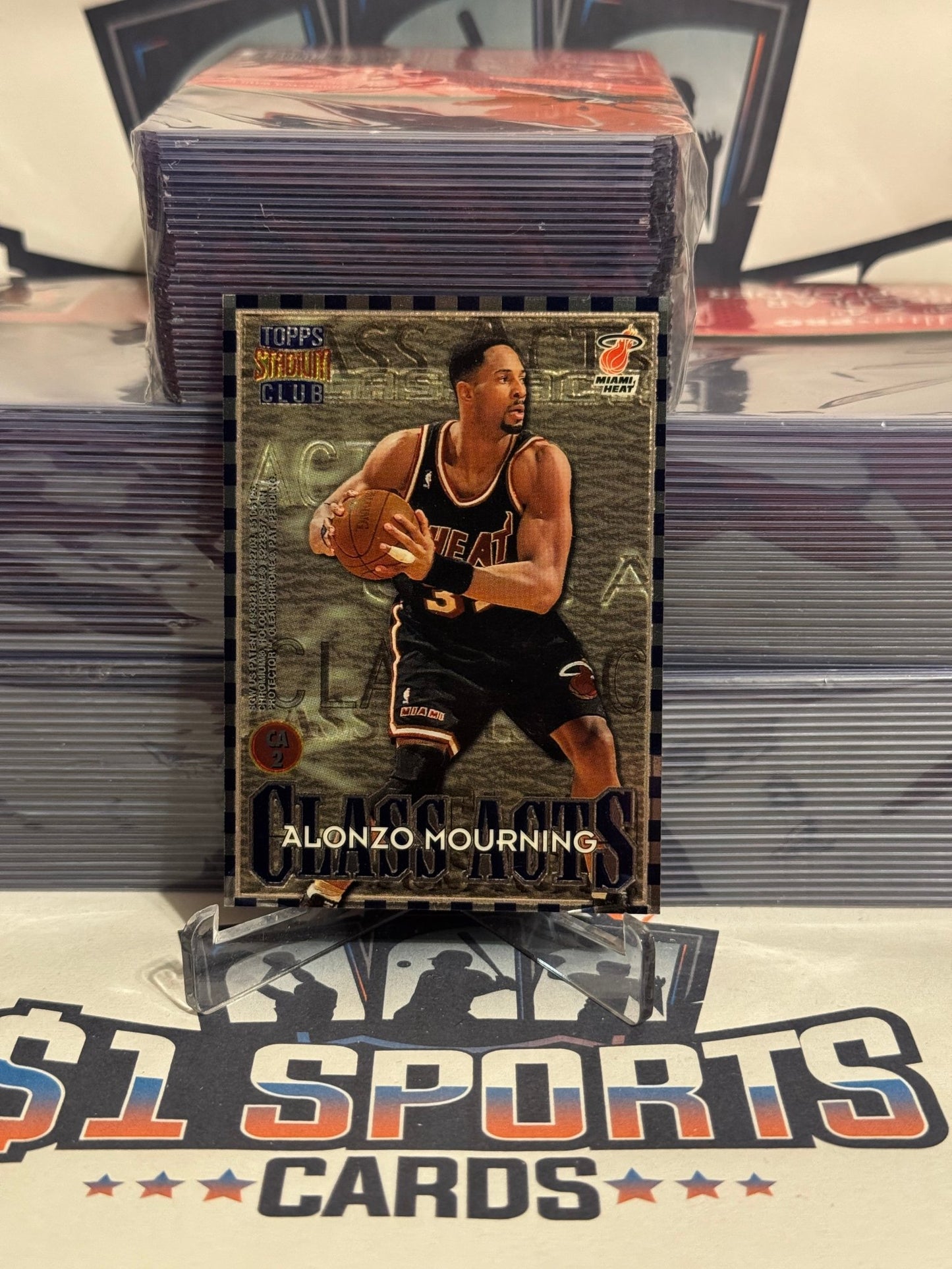 1997 Topps Stadium Club (Class Acts) Patrick Ewing & Alonzo Mourning #CA2