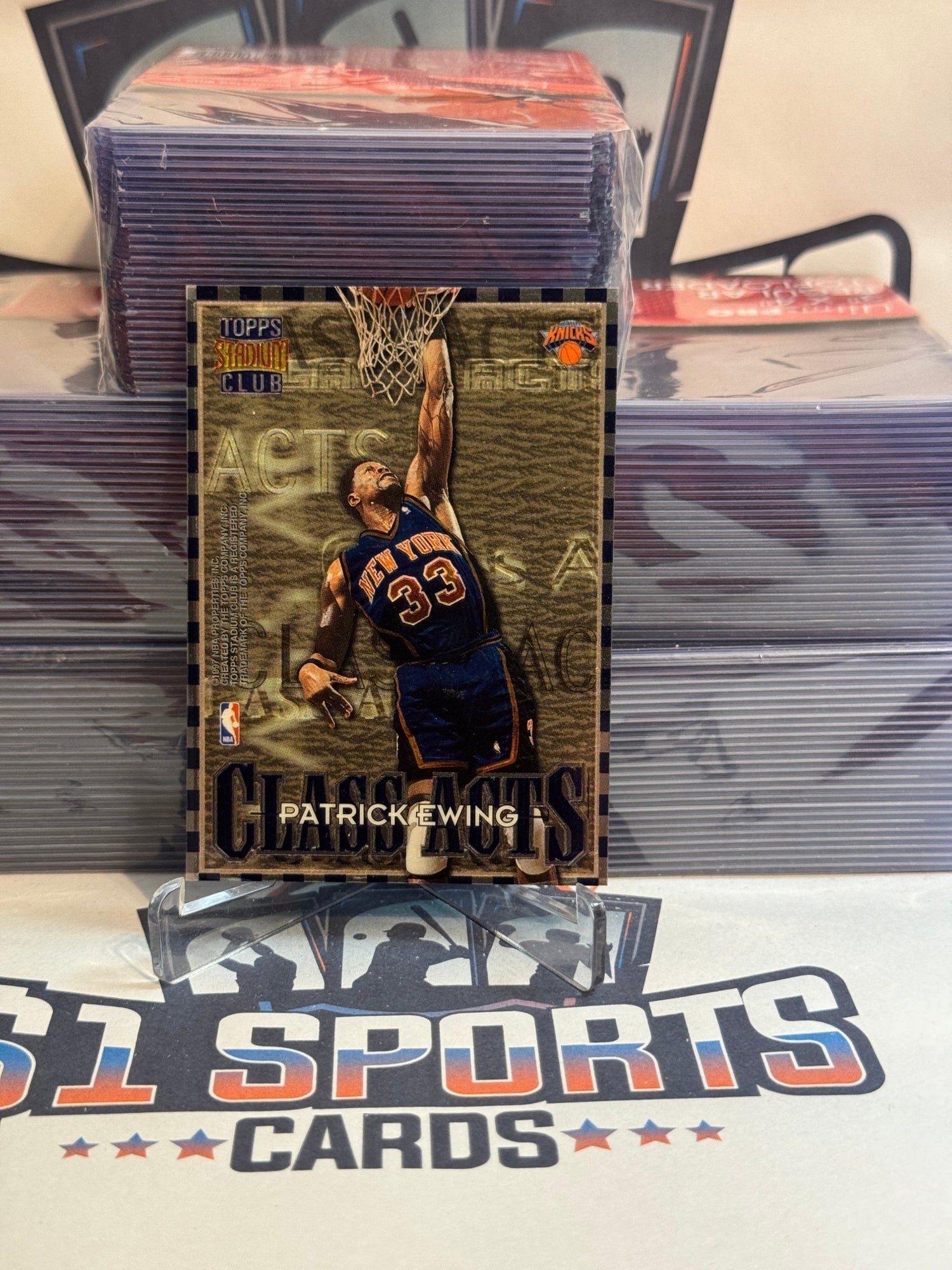 1997 Topps Stadium Club (Class Acts) Patrick Ewing & Alonzo Mourning #CA2