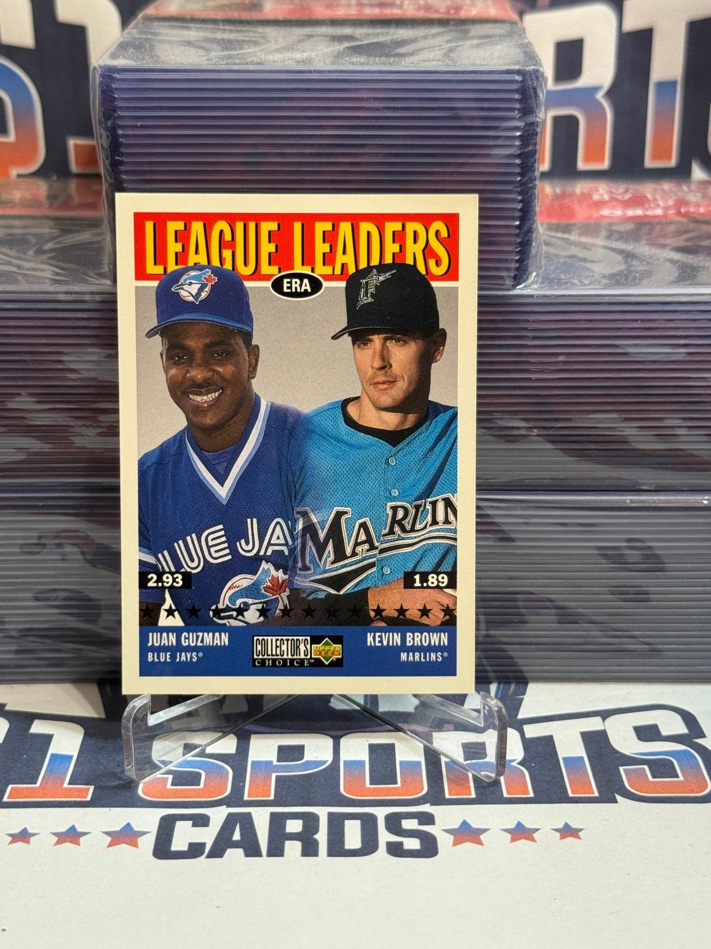 1997 Upper Deck Collector's Choice (ERA Leaders) Kevin Brown & Juan Guzman #62