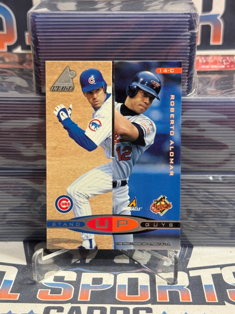 1998 Pinnacle Inside (Stand Up Guys) Ryne Sandberg, Roberto Alomar, Craig Biggio, Chuck Knoblauch #14-D