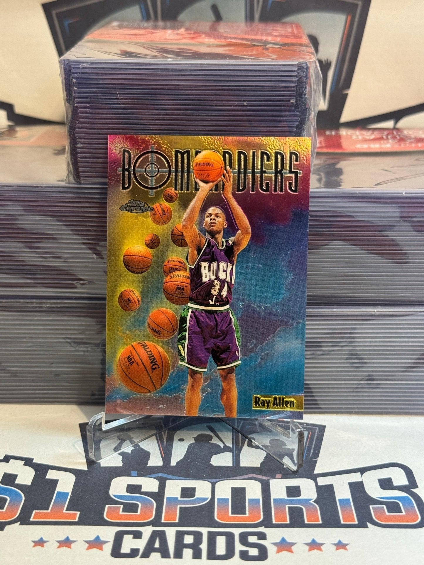 1998 Topps Chrome (Bombardiers) Ray Allen #SB9