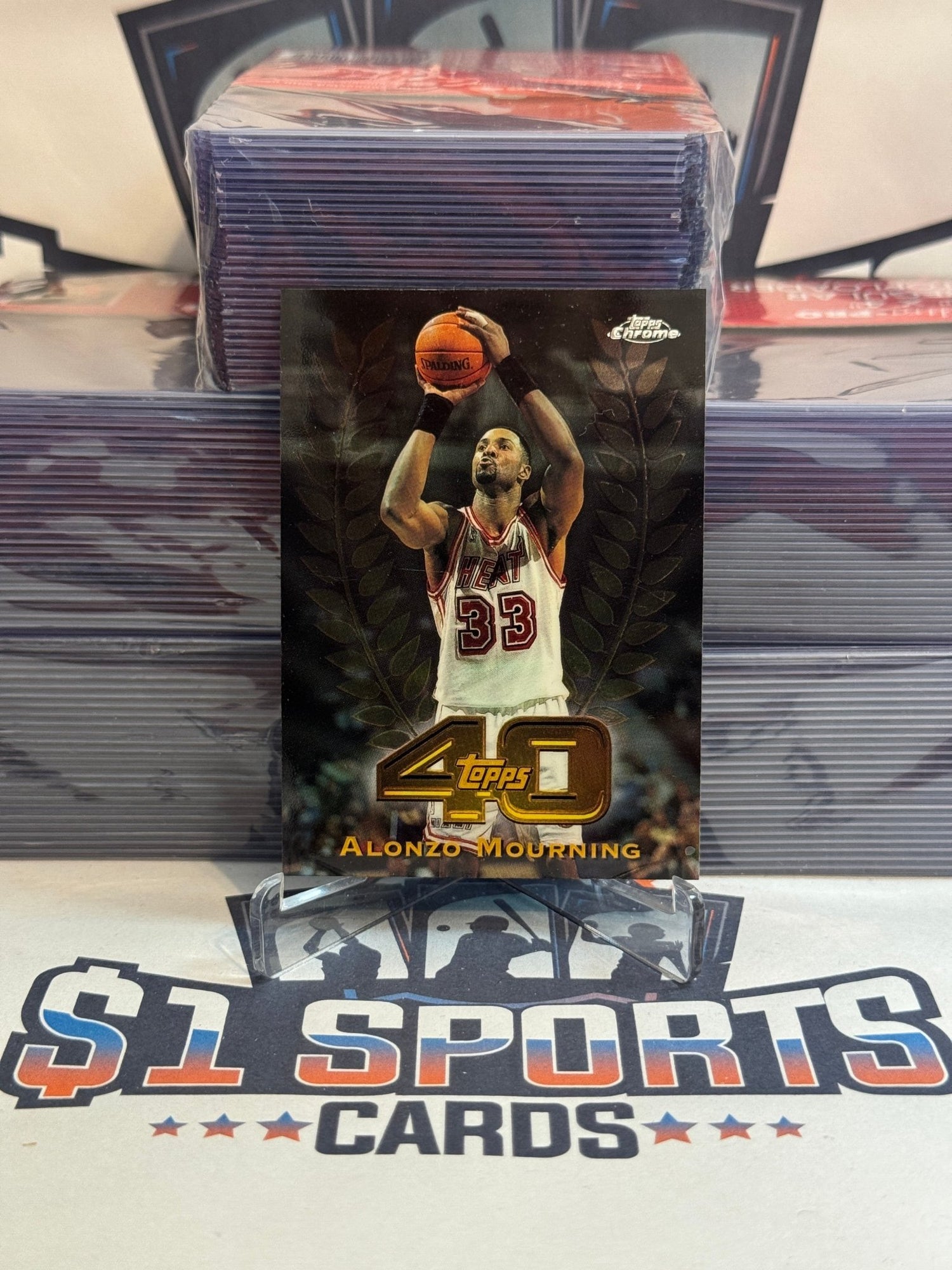 1998 Topps Chrome (Topps 40) Alonzo Mourning #T40 - 37