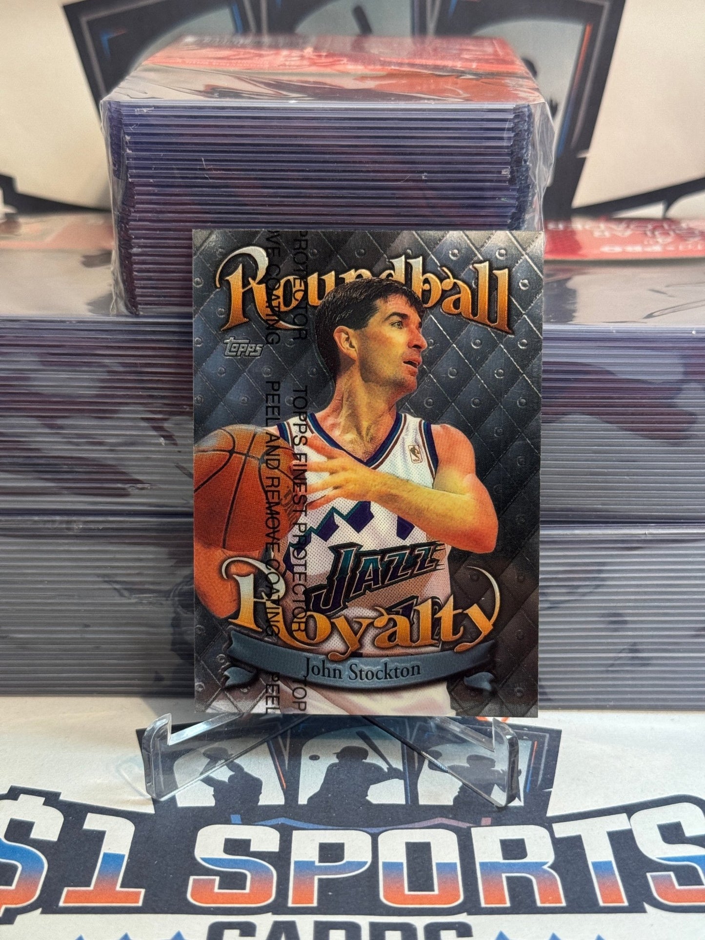 1998 Topps (Roundball Royalty) John Stockton #R11
