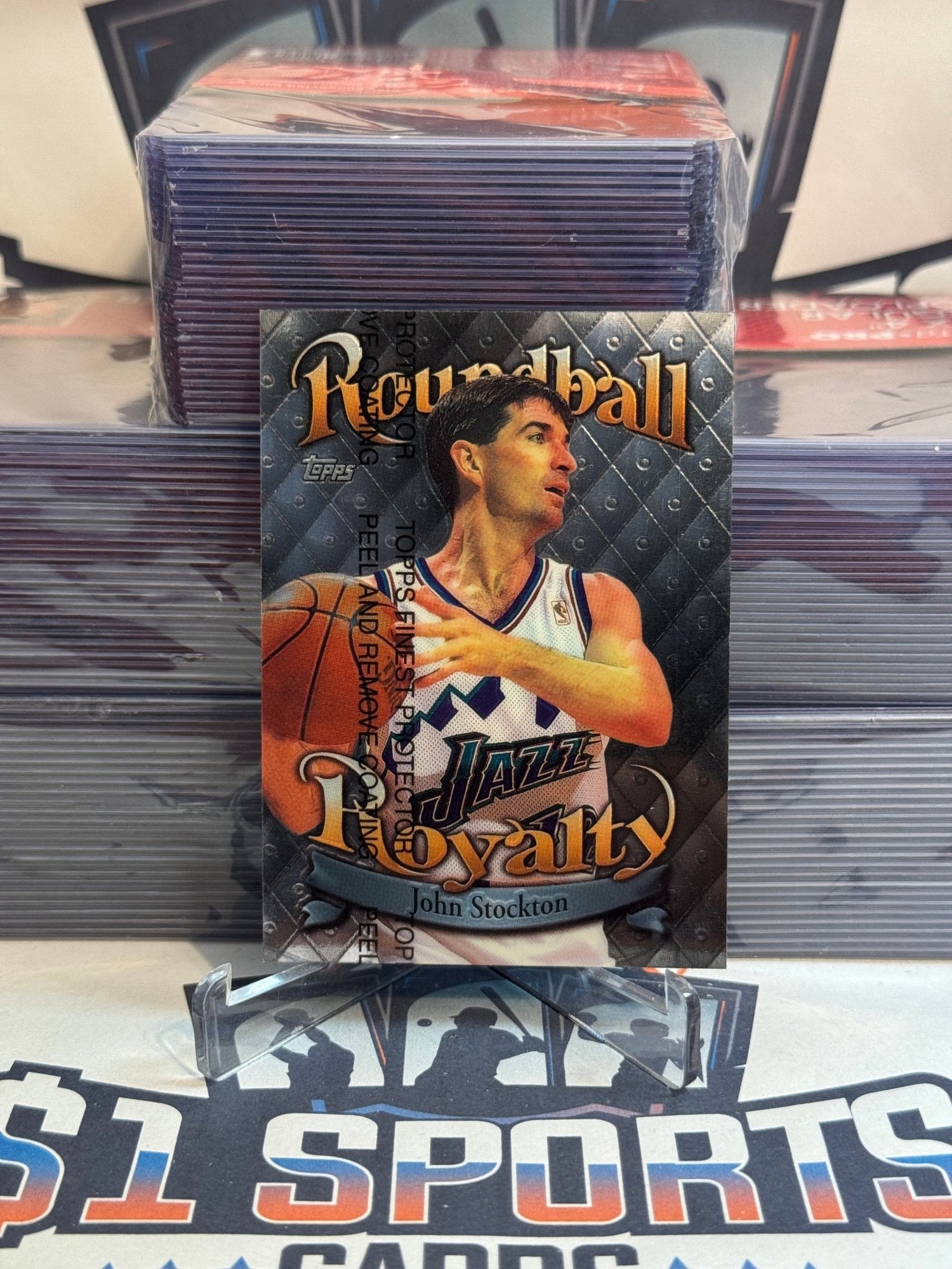 1998 Topps (Roundball Royalty) John Stockton #R11