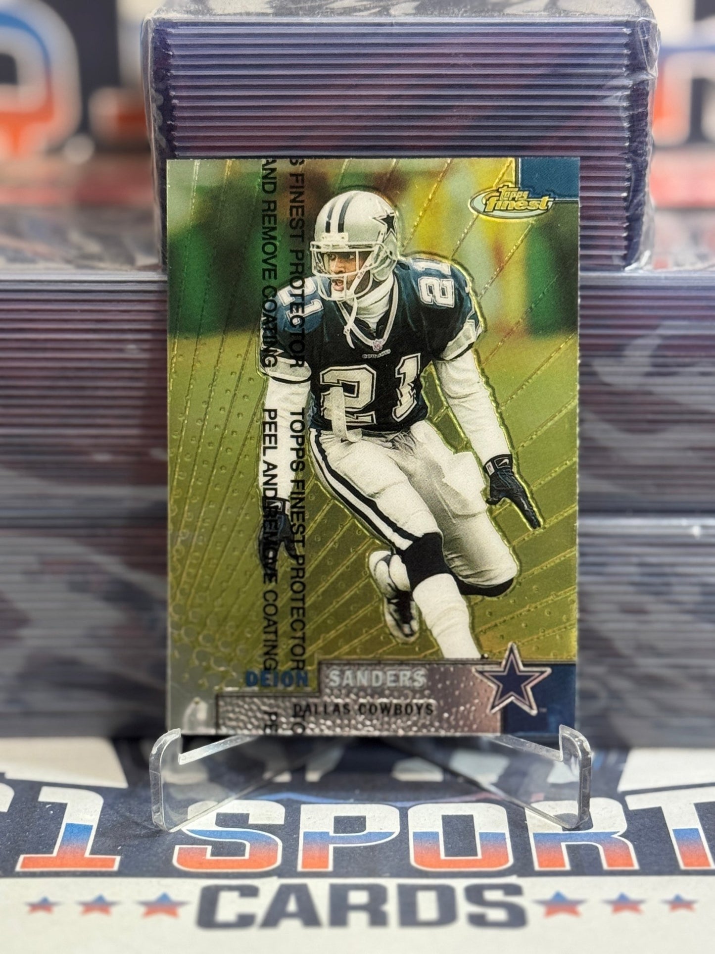 1999 Topps Finest Deion Sanders 55