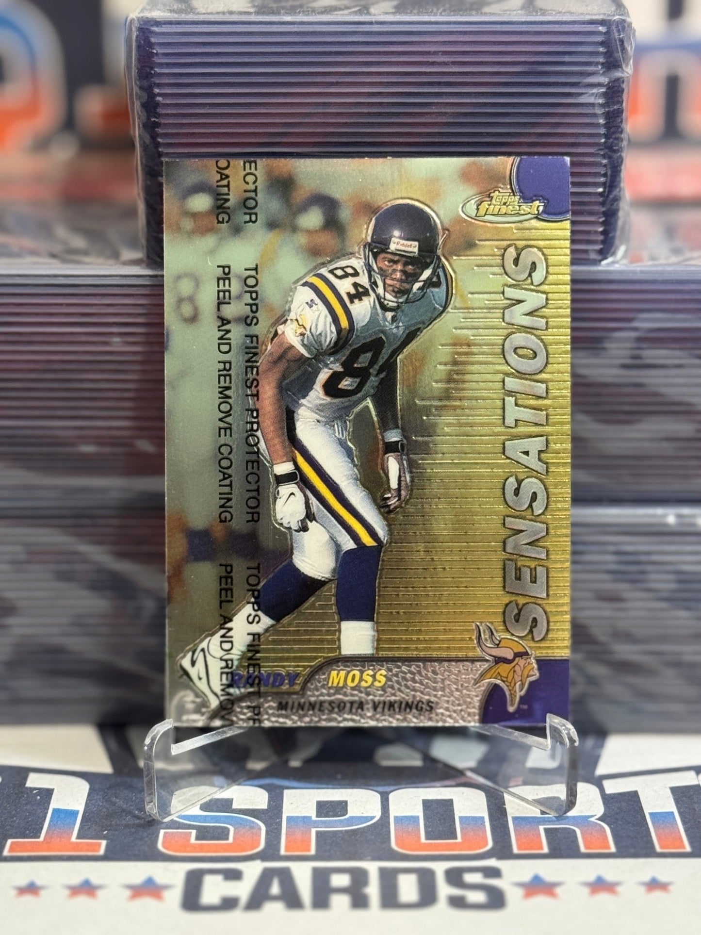 1999 Topps Finest (Sensations) Randy Moss 143