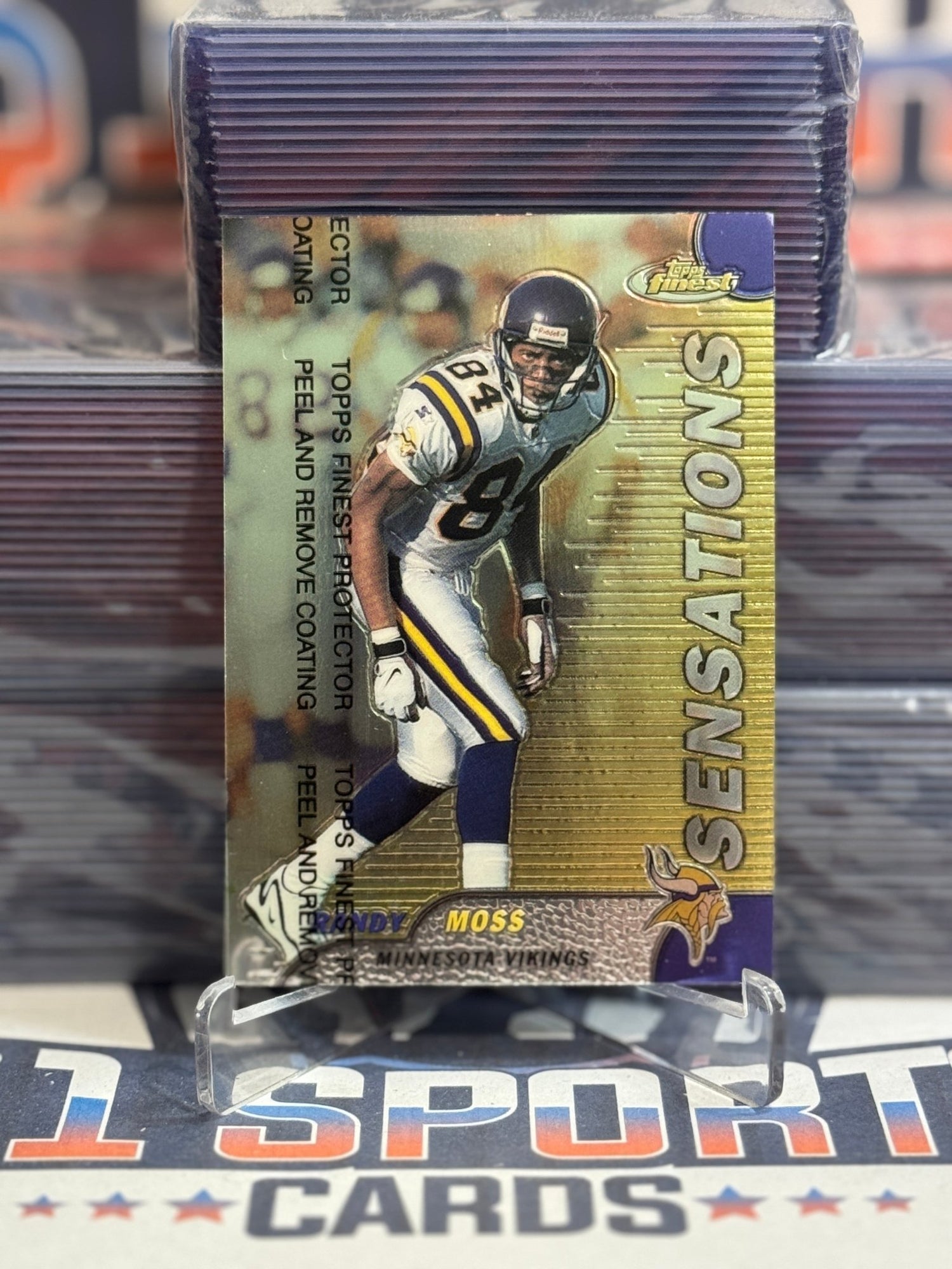 1999 Topps Finest (Sensations) Randy Moss 143
