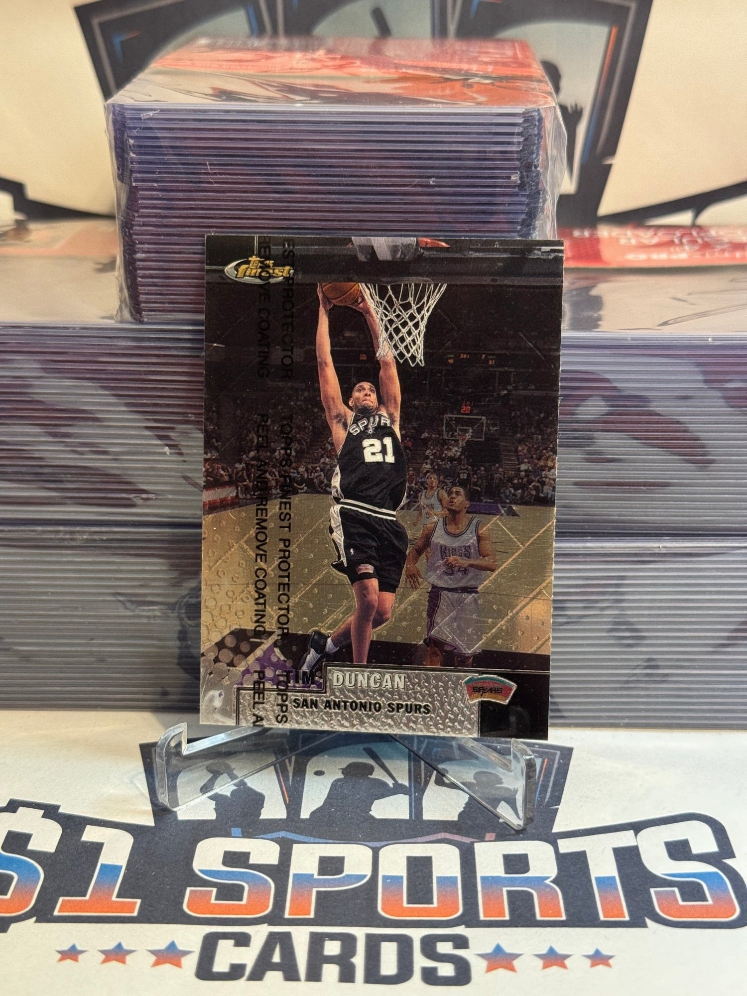 1999 Topps Finest Tim Duncan #134