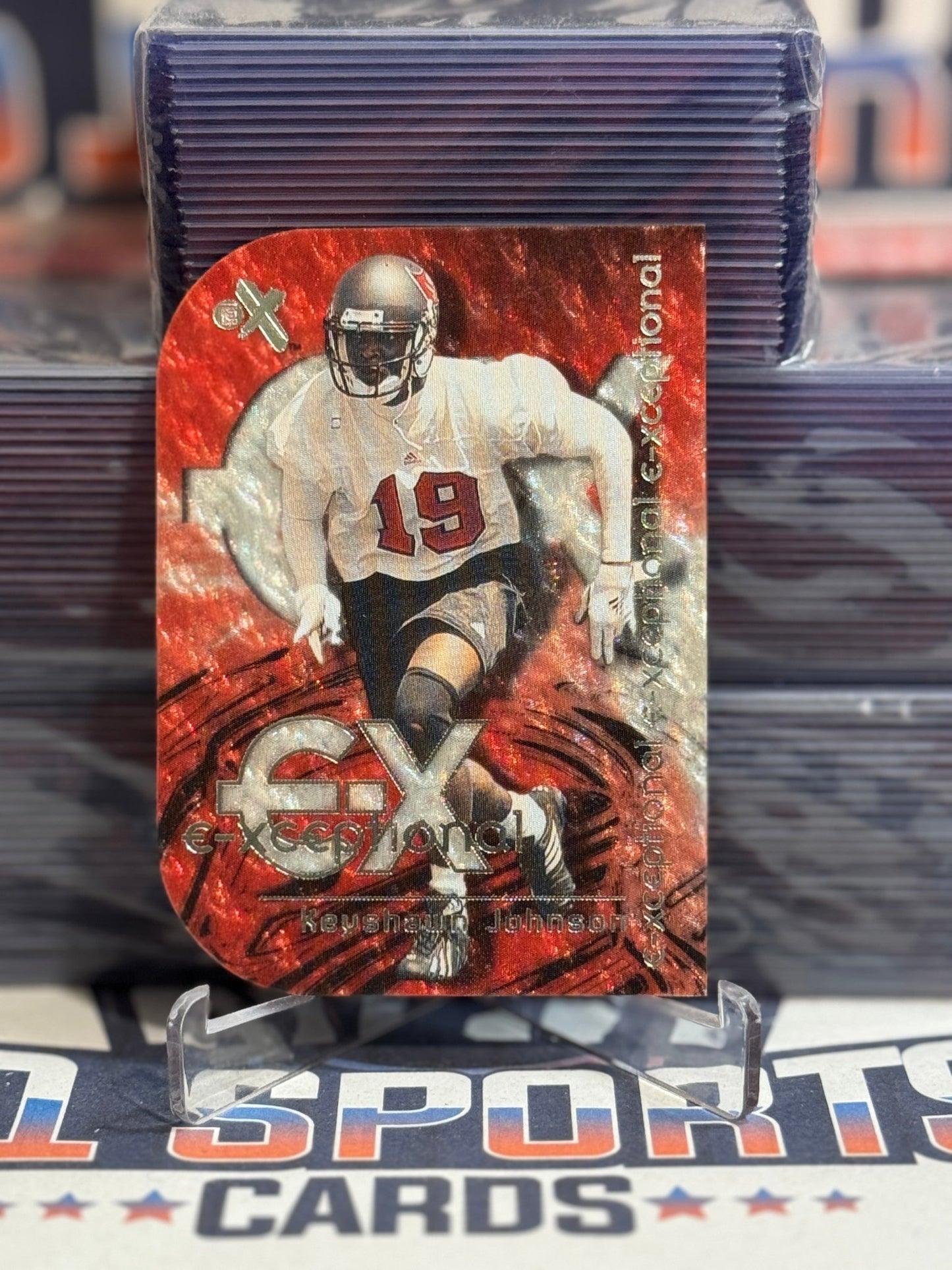 2000 Fleer E - X (Exceptional) Keyshawn Johnson 5