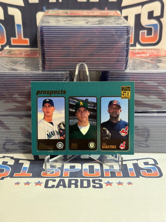 2001 Topps (Prospects) CC Sabathia, Ryan Anderson, Barry Zito Rookie #363