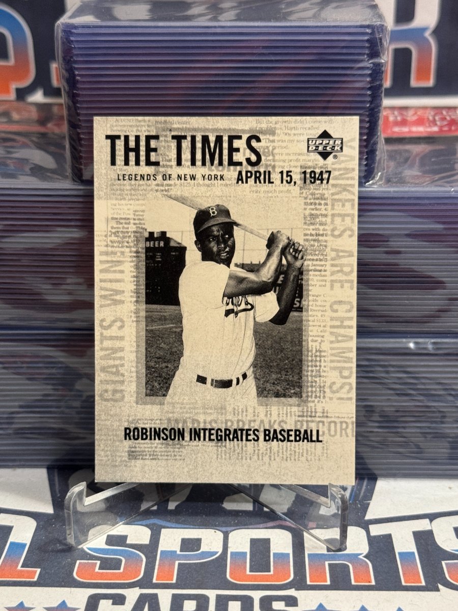 2001 Upper Deck Legends of New York (The Times) Jackie Robinson #180
