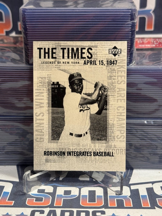 2001 Upper Deck Legends of New York (The Times) Jackie Robinson #180
