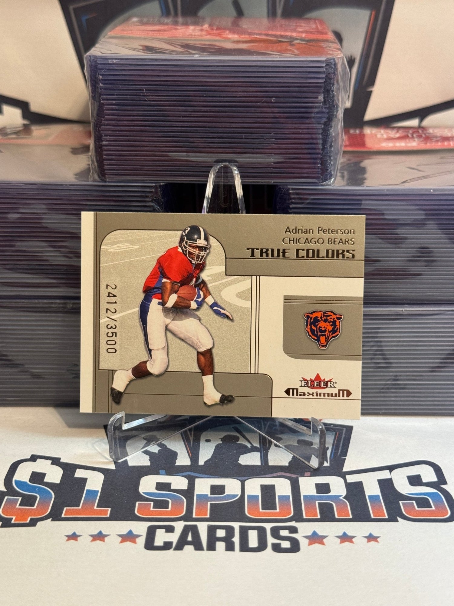 2002 Fleer Maximum (2412/3500) Adrian Peterson Rookie #258