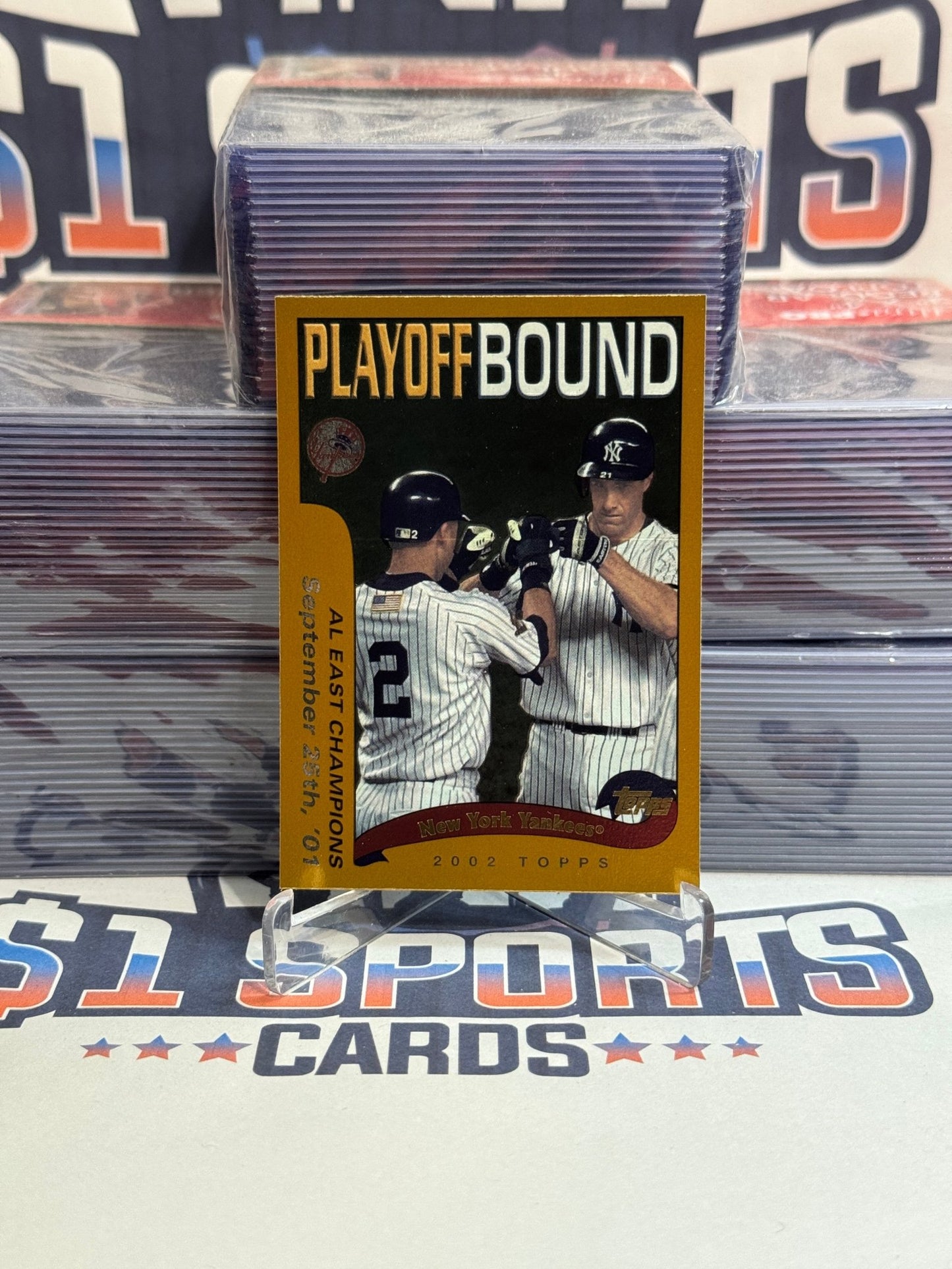 2002 Topps (Playoff Bound) Derek Jeter & Paul O'Neil #351