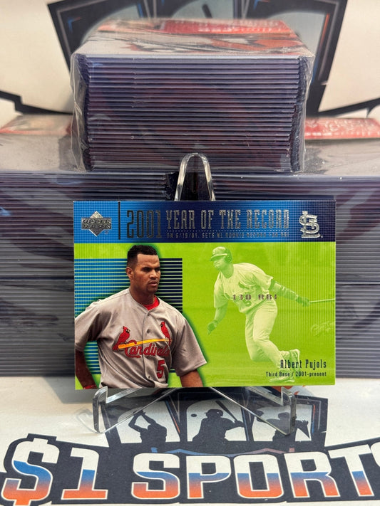 2002 Upper Deck (2001 Year on Record) Albert Pujols #729