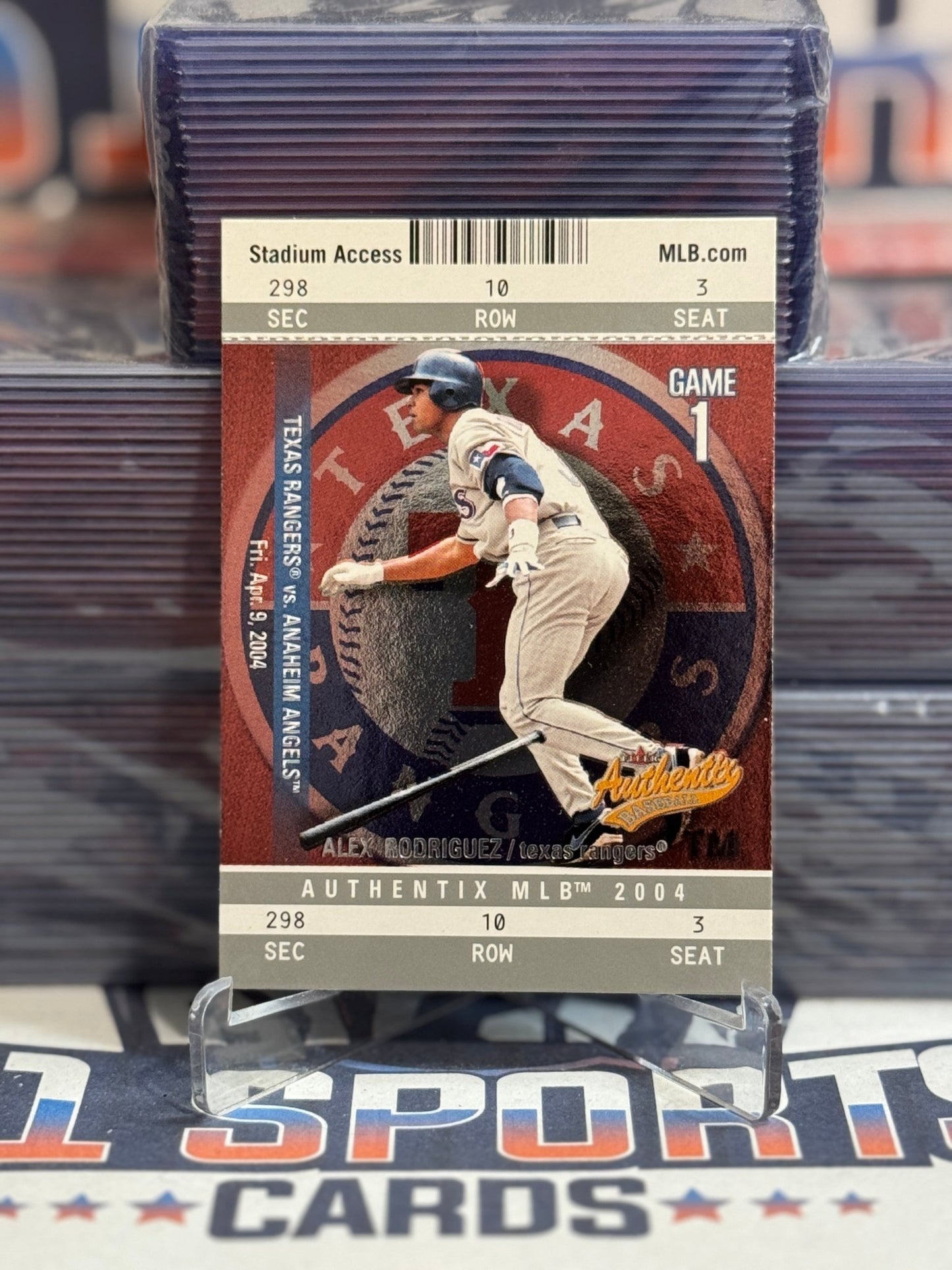 2004 Fleer Authentix Alex Rodriguez 27