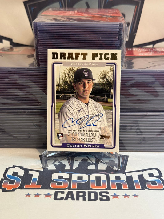 2005 Topps Draft Picks (Auto) Colton Welker #05DP - CW