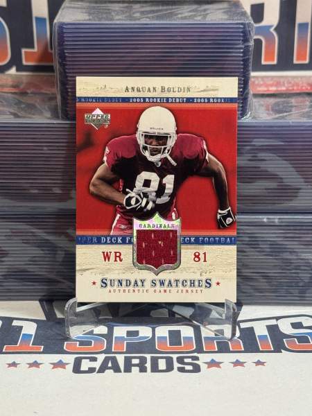 2005 Upper Deck Football (Sunday Swatches Relic) Anquan Boldin Rookie SU - AQ