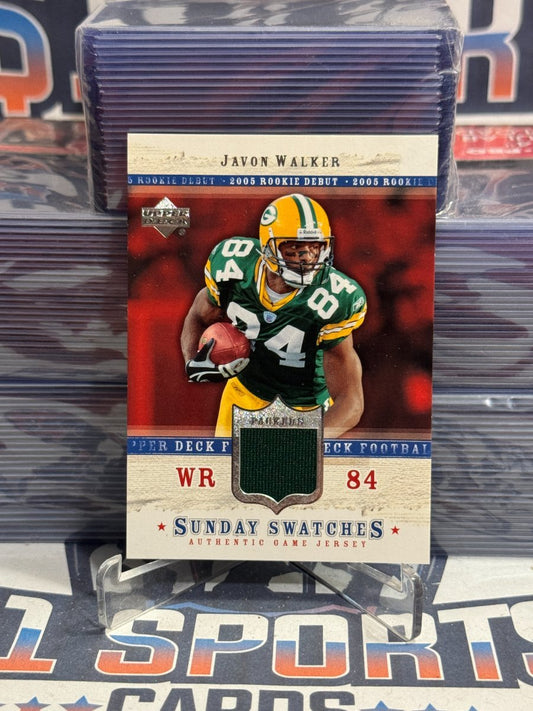 2005 Upper Deck (Rookie Debut Sunday Swatches Relic) Javon Walker #SU-JW