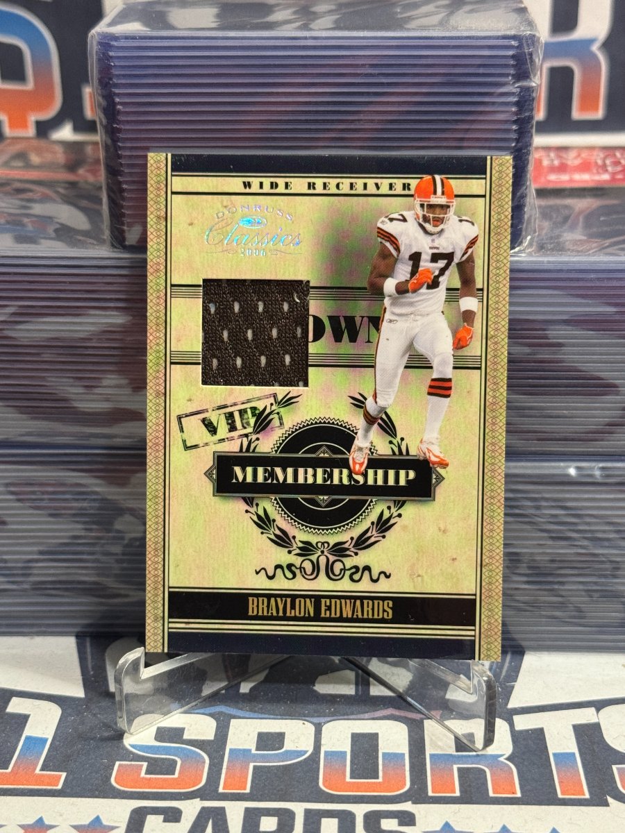 2006 Donruss Classics (Membership Relic 96/250) Braylon Edwards #M-5