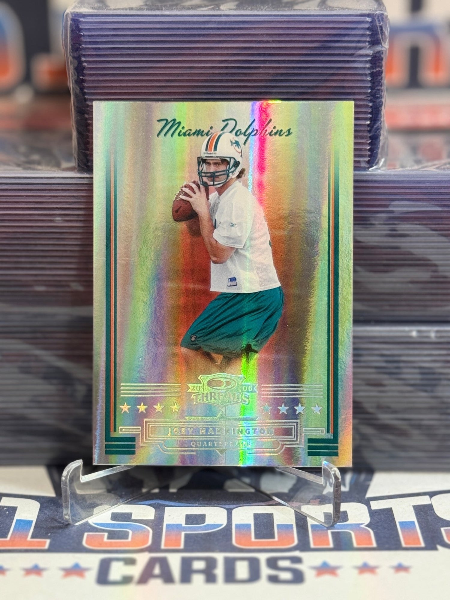 2006 Donruss Threads (Silver Holofoil 13/100) Joey Harrington 42
