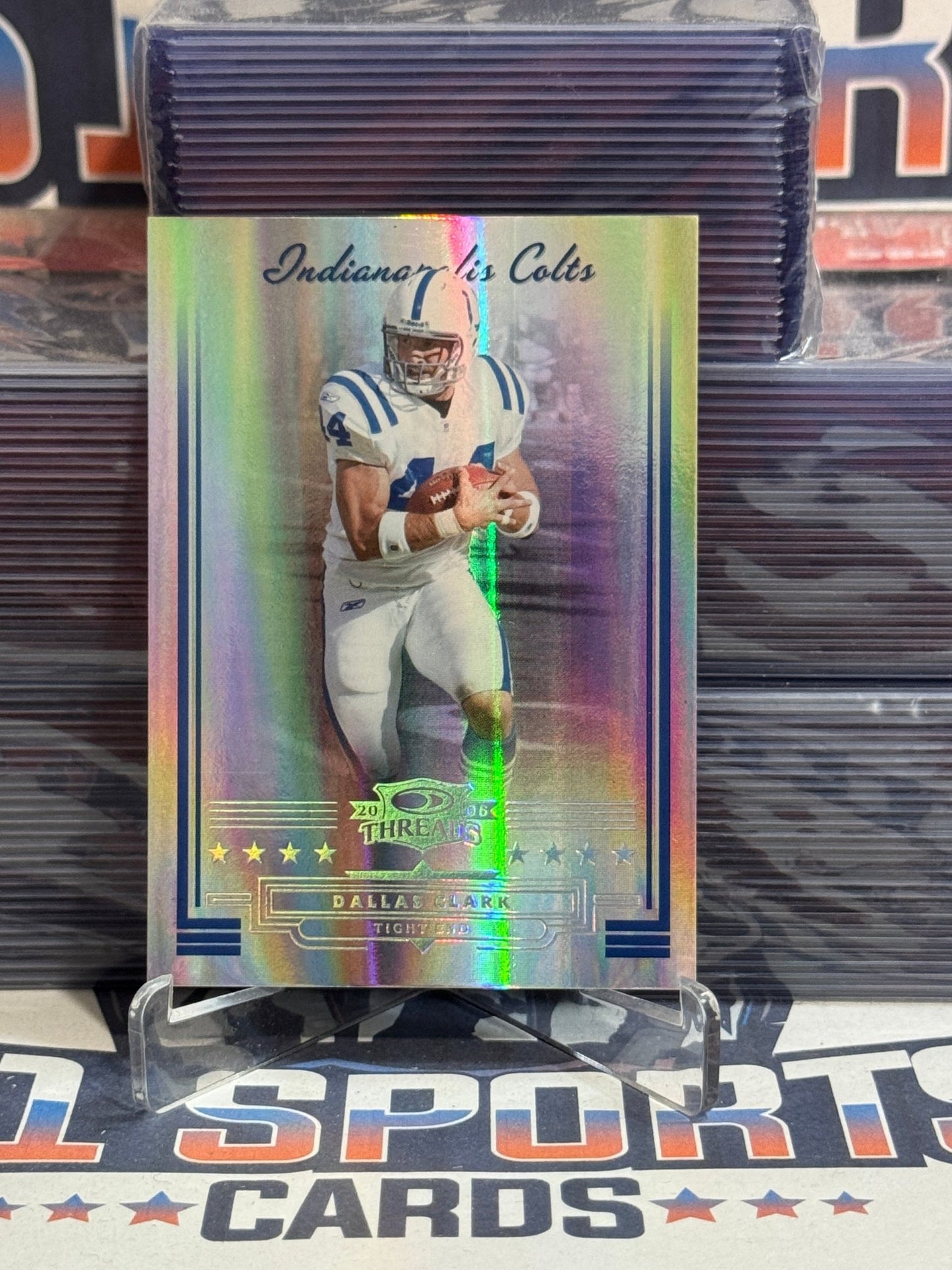 2006 Donruss Threads (Silver Holofoil 23/100) Dallas Clark 14