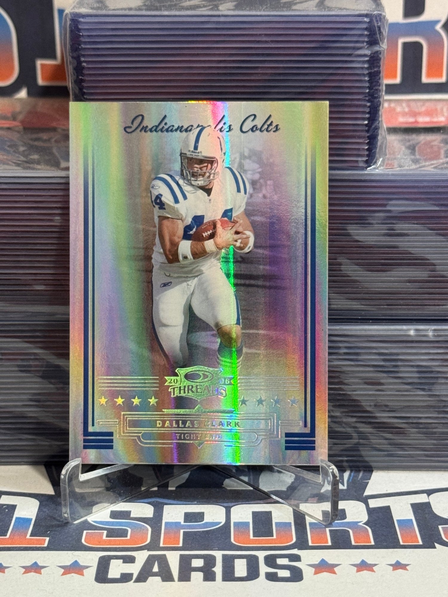 2006 Donruss Threads (Silver Holofoil 23/100) Dallas Clark 14