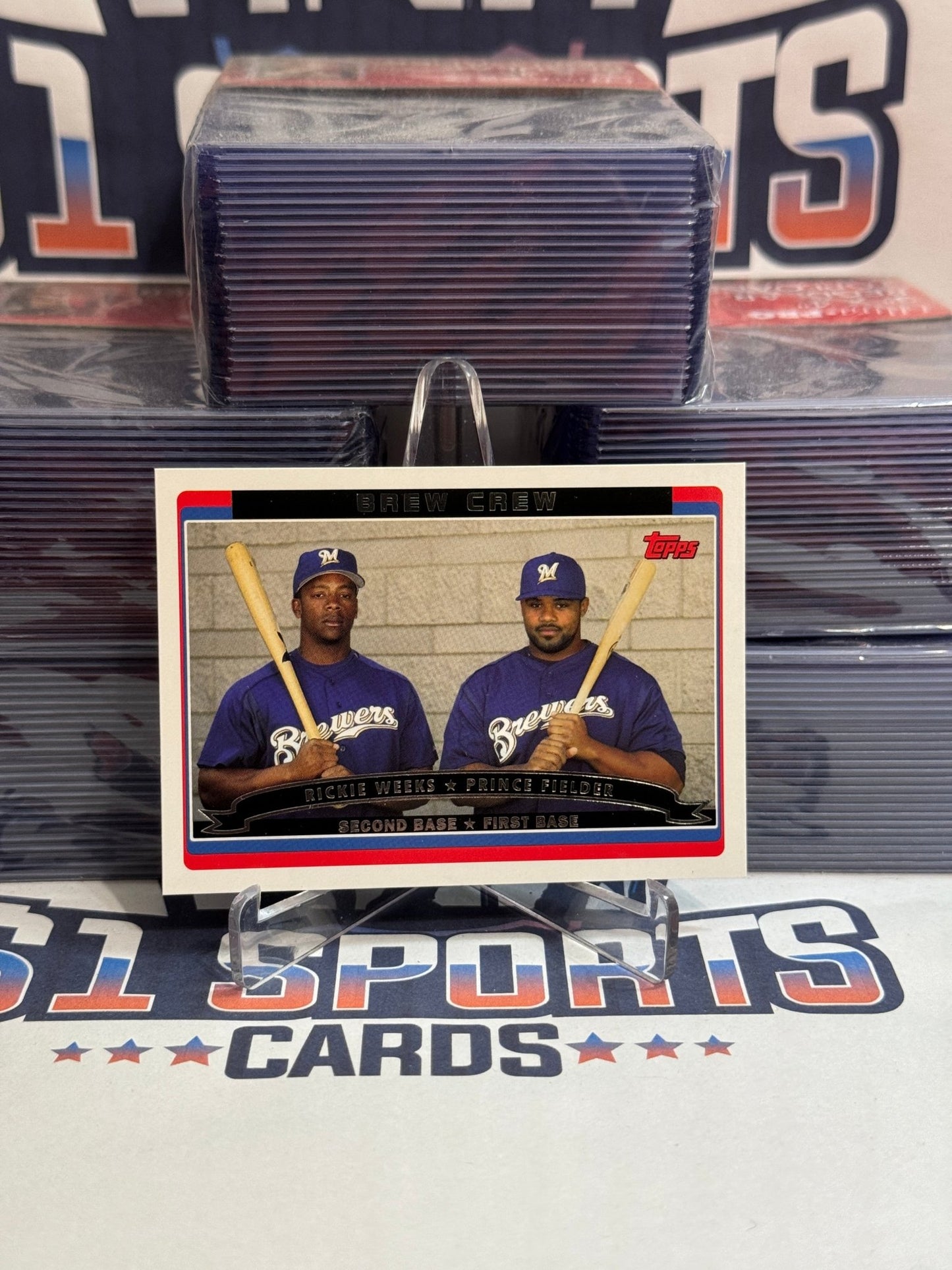 2006 Topps (Brew Crew) Prince Fielder & Rickie Weeks #653