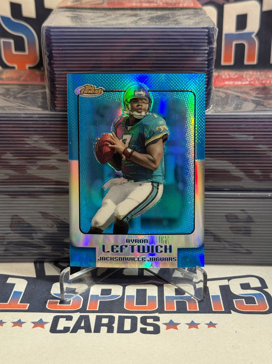 2006 Topps Finest (Blue Refractor 202/299) Byron Leftwich #14