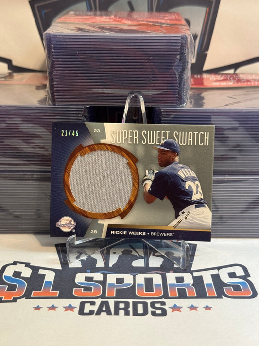 2006 Upper Deck (Super Sweet Swatch Relic 21/45) Richie Weeks #SW - RW