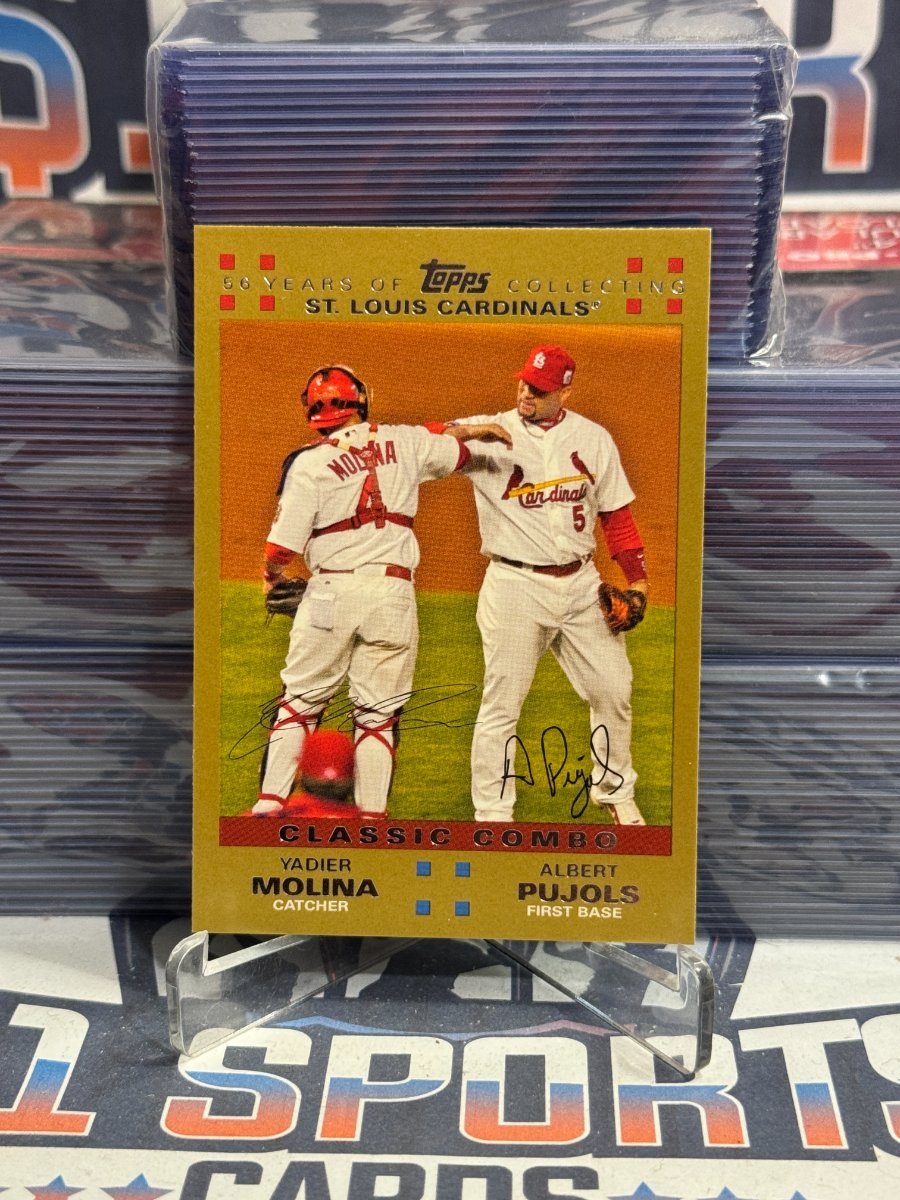 2007 Topps (Gold 47/2007) Yadier Molina & Albert Pujols #329