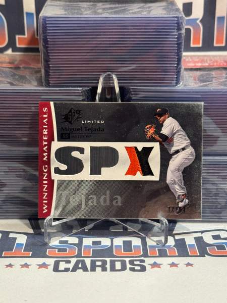 2007 Upper Deck SPx (Winning Materials Relic 77/63) Miguel Tejada WM - TE