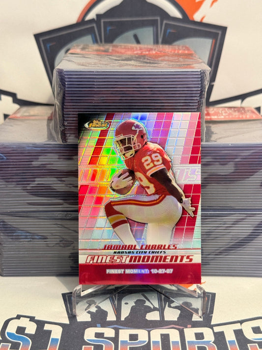 2008 Topps Finest (Refractor, Finest Moments) Jamaal Charles #FM-JC