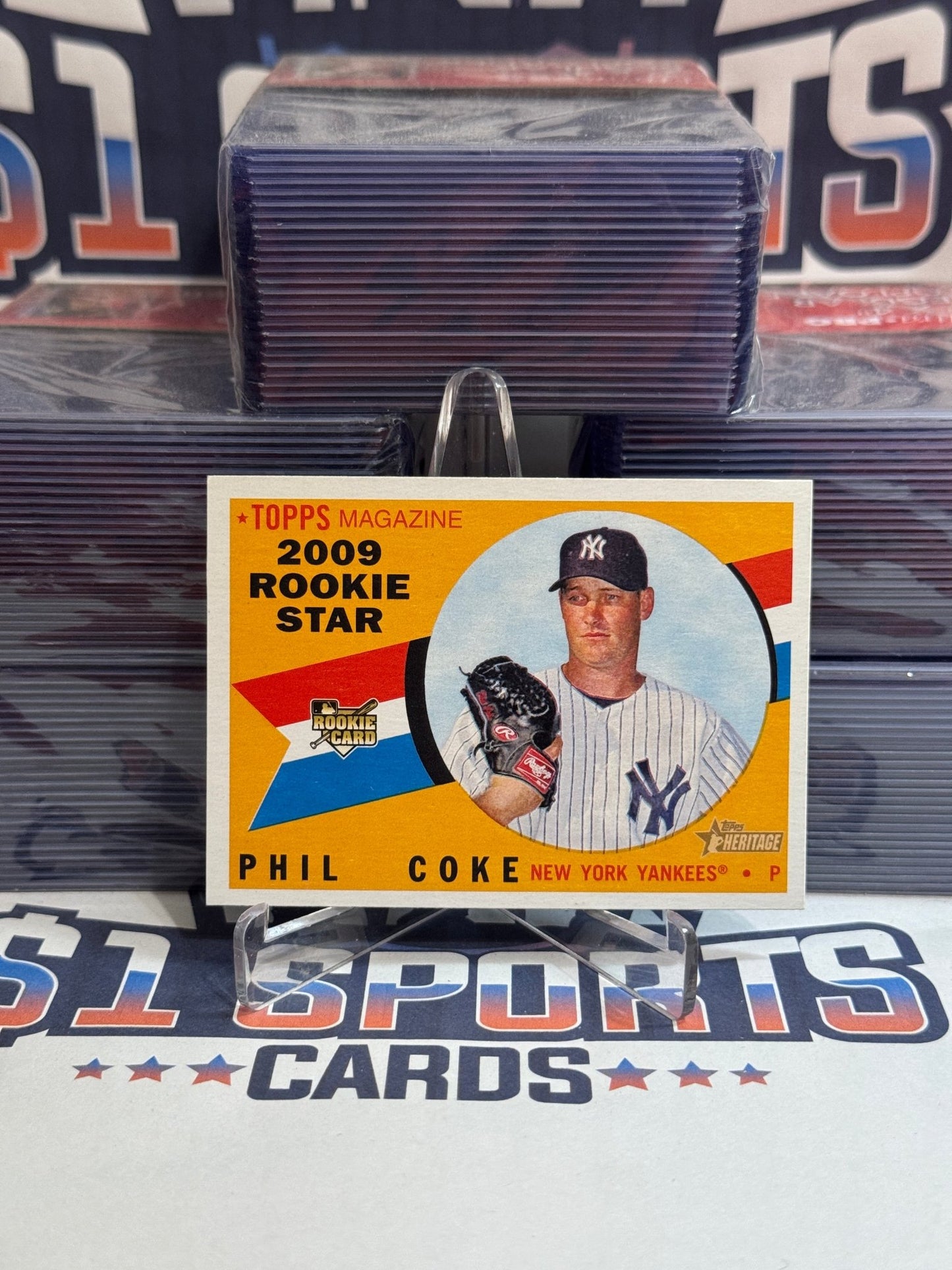 2009 Topps Heritage (Rookie Star) Phil Coke #134