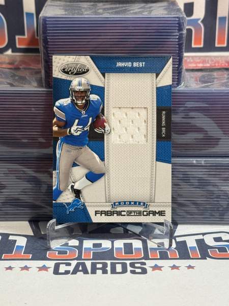 2010 Certified (Fabric of the Game Relic 12/250) Jahvid Best Rookie 22