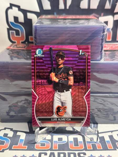 2011 Bowman Chrome (Fuchsia Refractor 189/199, 1st Bowman) Luis Almeyda Rookie #BCP-194
