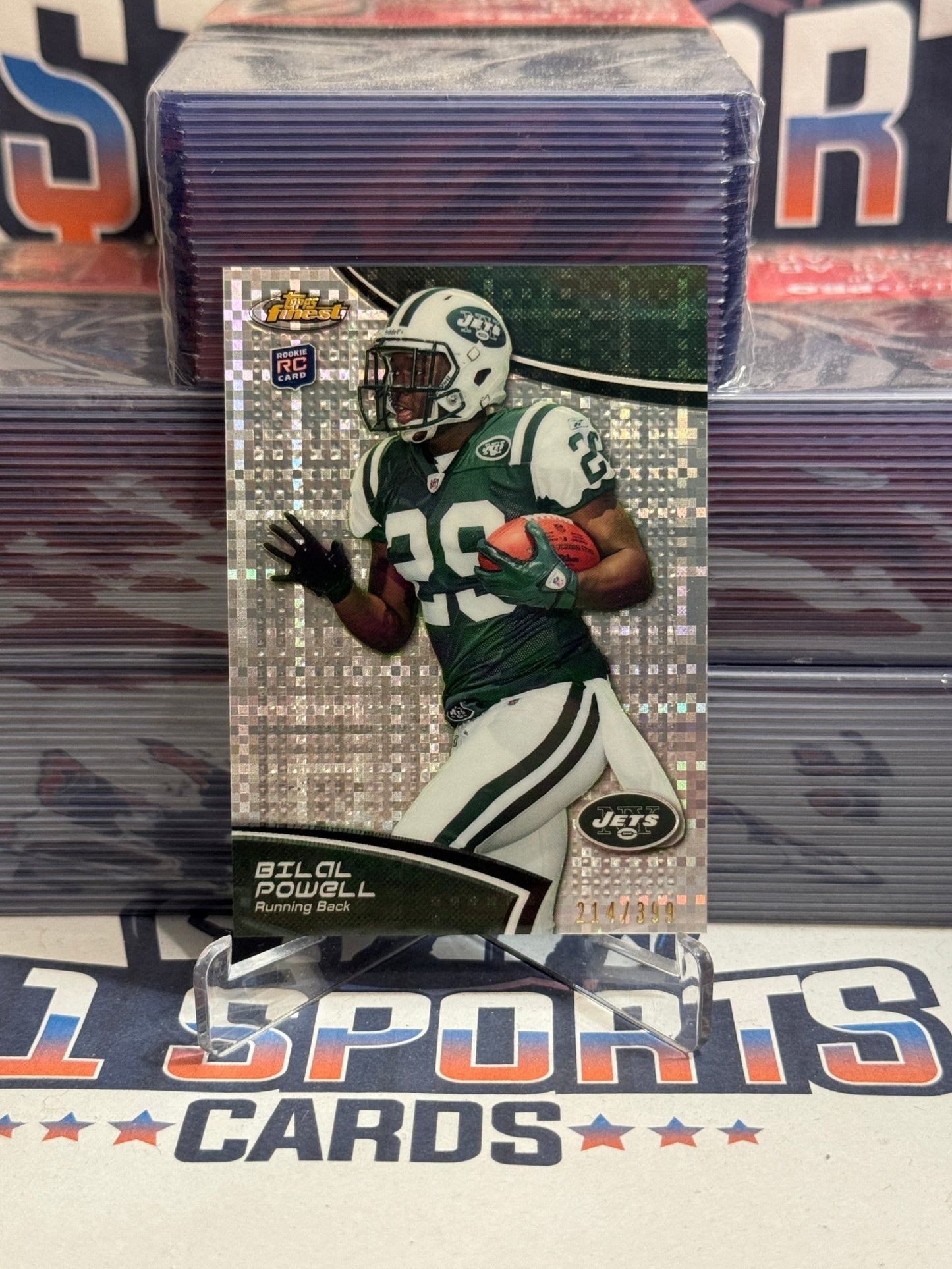 2011 Topps Finest (Refractor 214/399) Bilal Powell Rookie #33