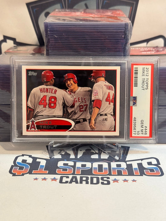 2012 Topps (2nd Year) Mike Trout #446 - PSA 10