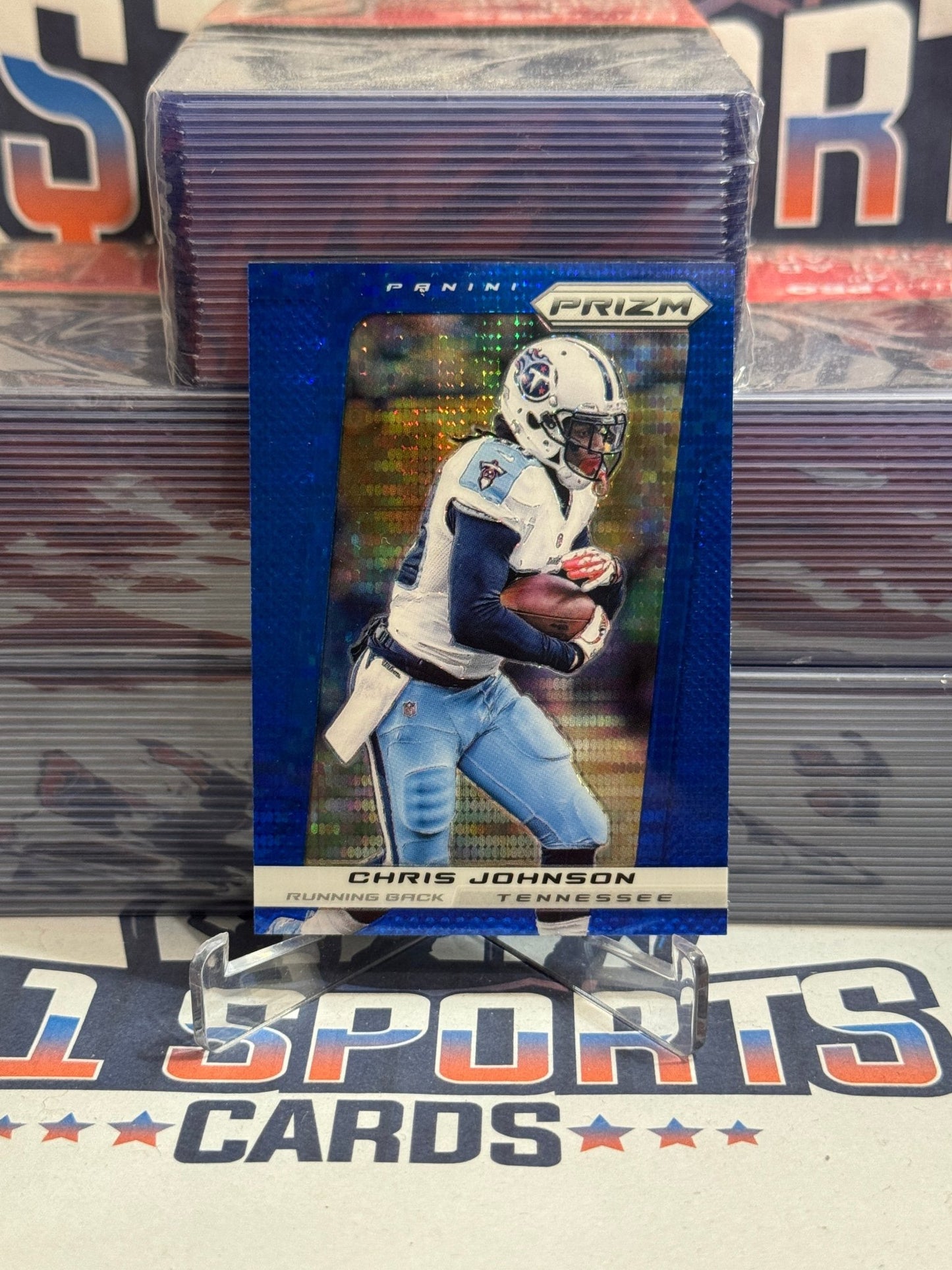 2013 Panini Prizm (Blue Prizm) Chris Johnson #48