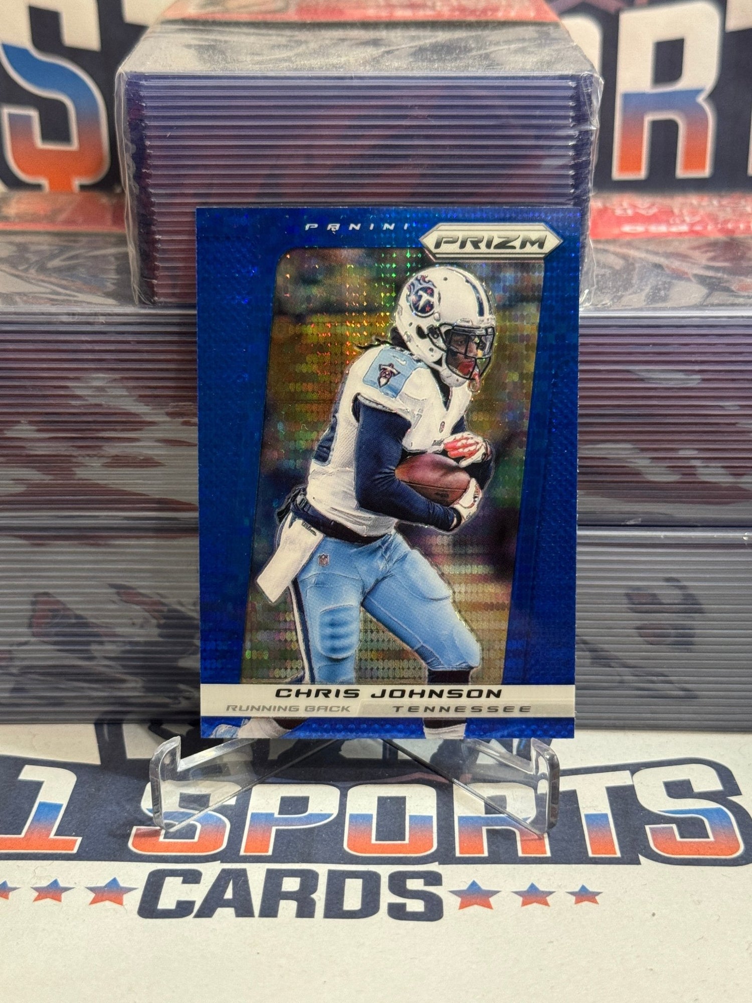 2013 Panini Prizm (Blue Prizm) Chris Johnson #48