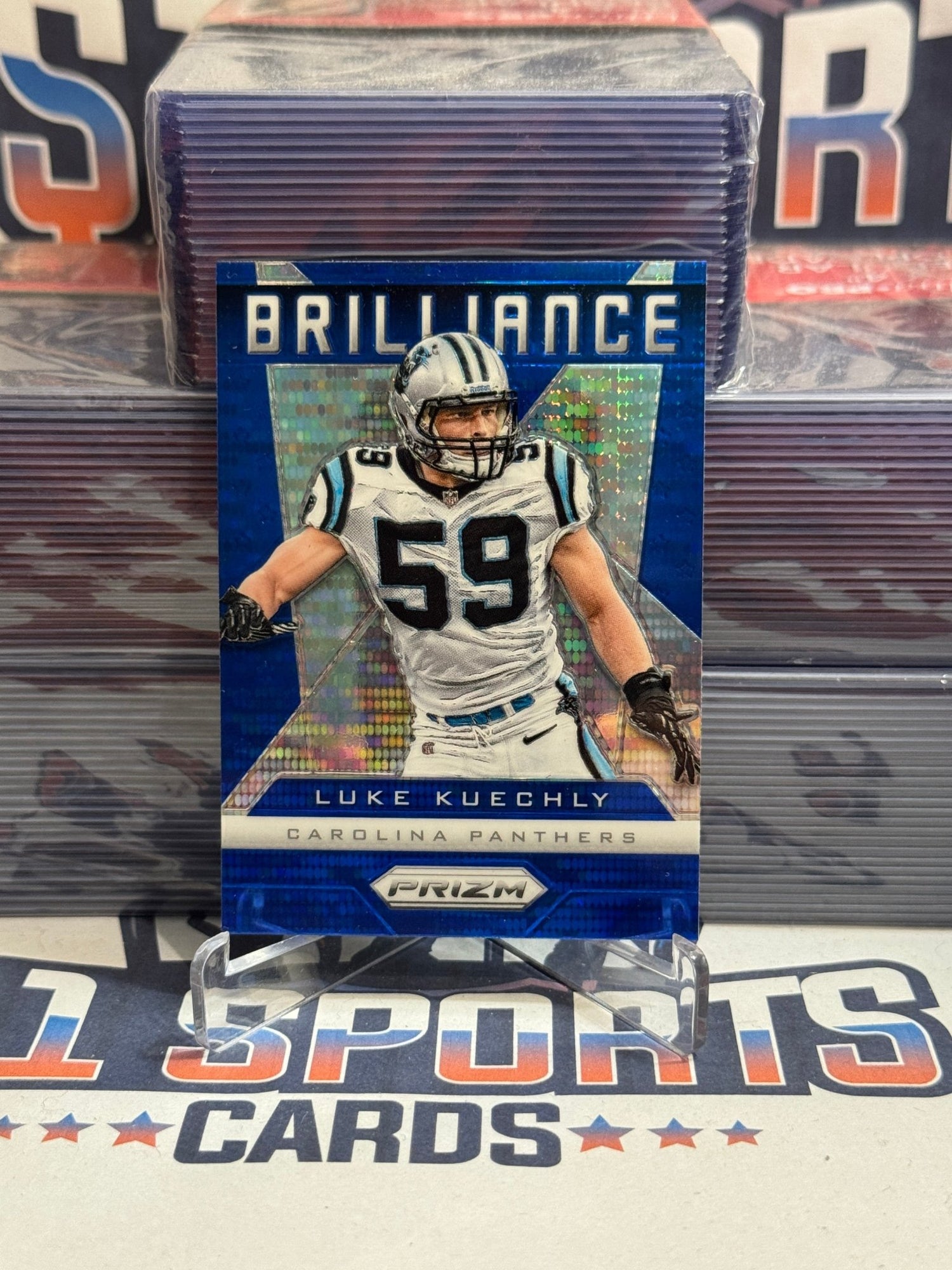 2013 Panini Prizm (Blue Prizm, Decade Dominance) Luke Kuechly #14