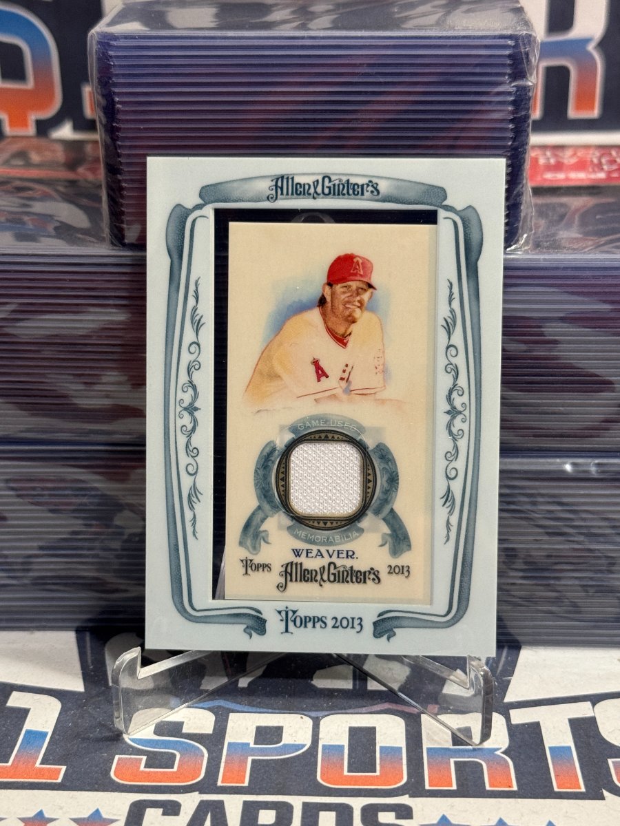 2013 Topps Allen & Ginter (Framed Mini Relic) Jered Weaver #AGR-JW