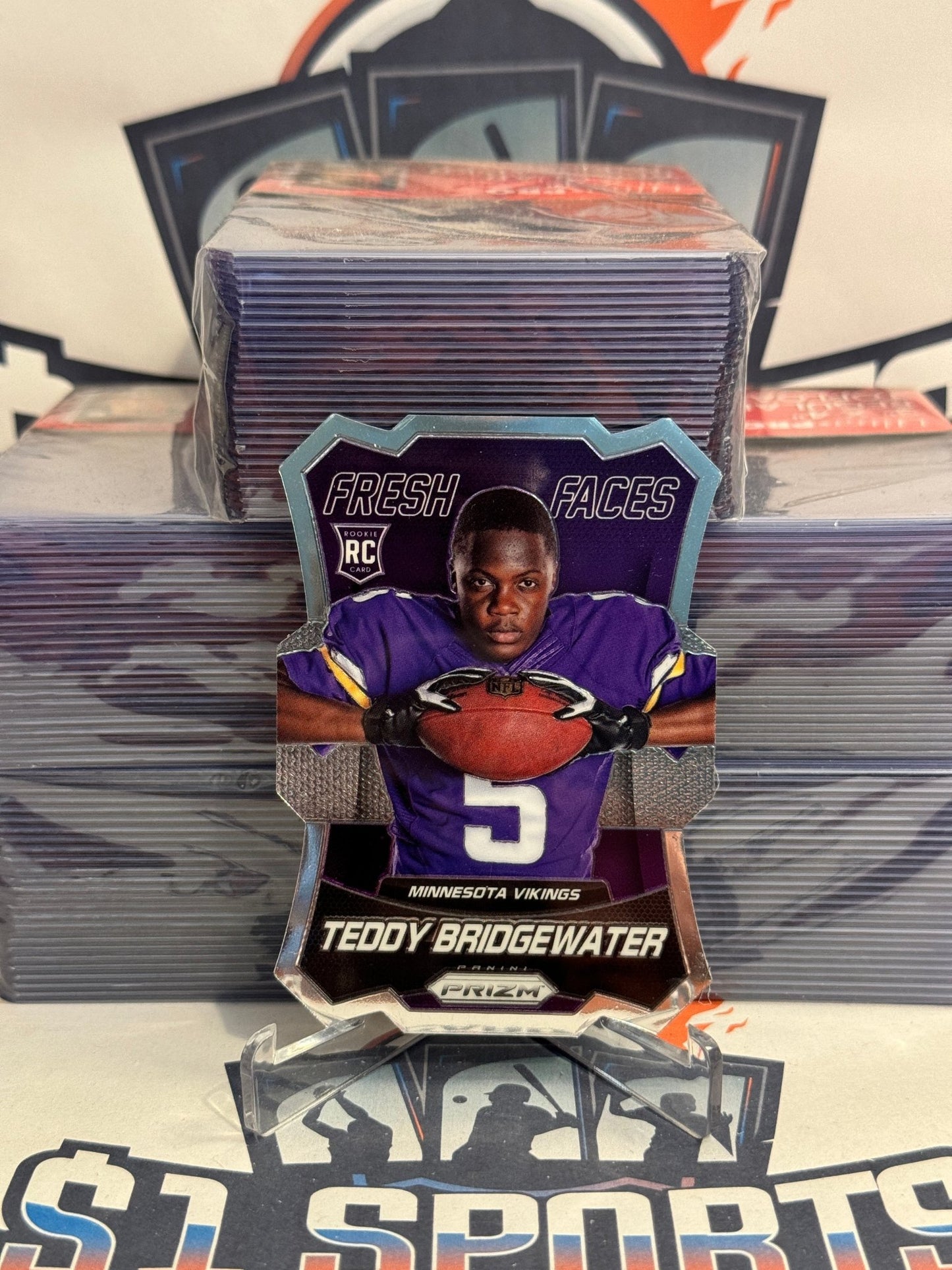 2014 Panini Prizm (Fresh Faces Die Cut) Teddy Bridgewater Rookie #FF3