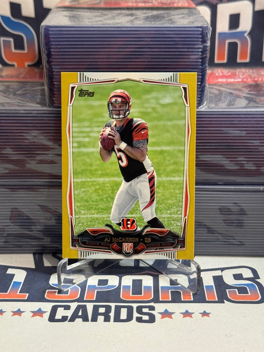 2014 Topps (Gold 1363/2014) AJ McCarron Rookie #381