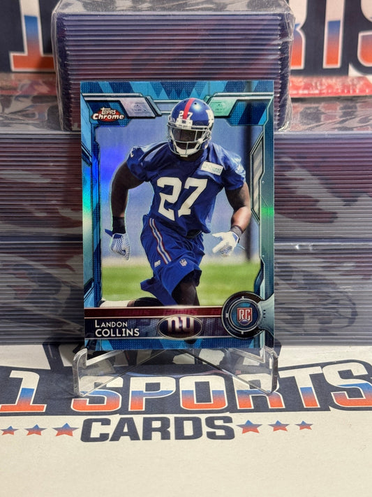 2015 Topps Chrome (Blue Refractor) Landon Collins Rookie 118