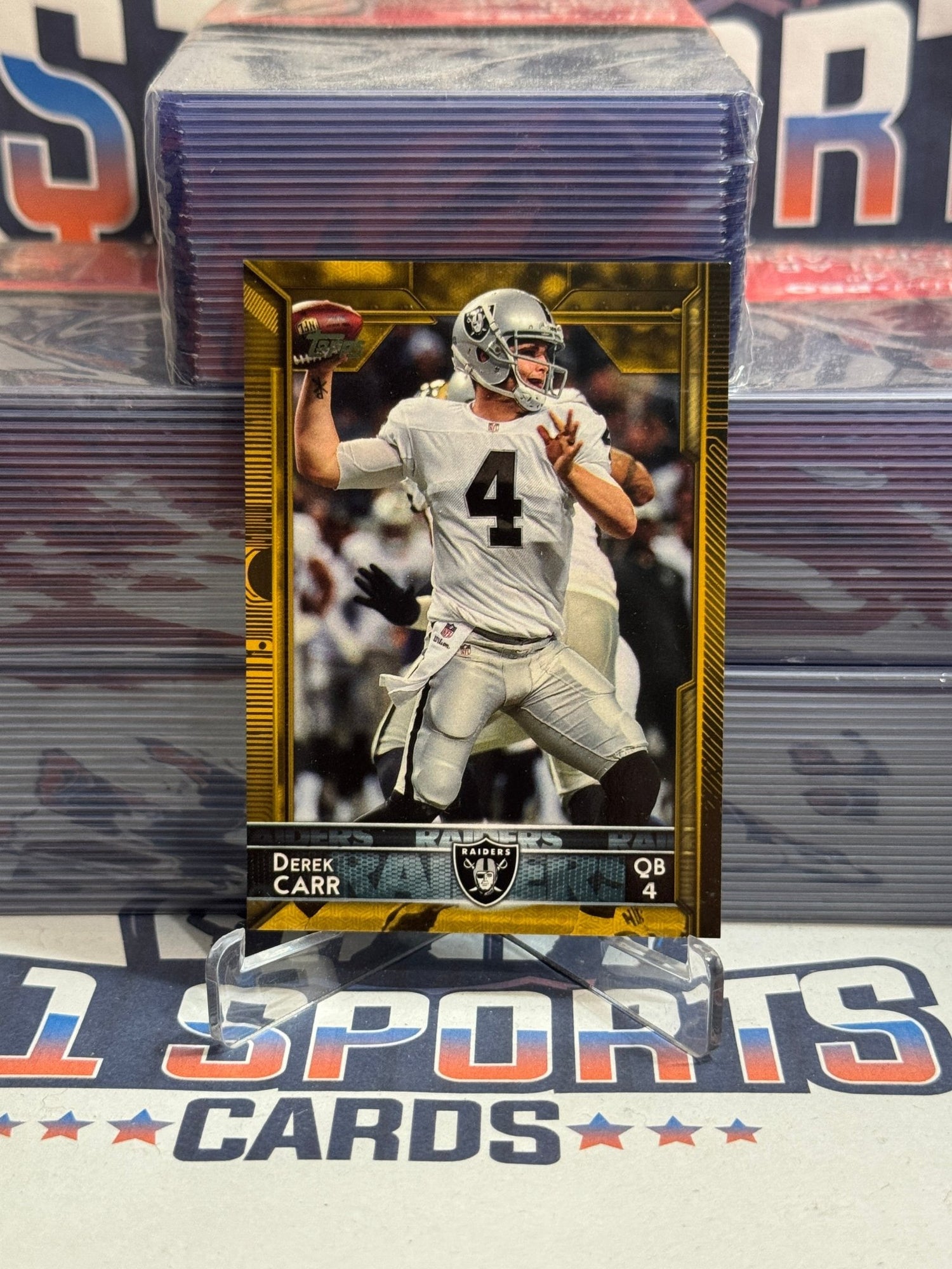 2015 Topps (Gold 1092/2015) Derek Carr #190