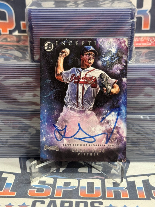 2016 Bowman Inception (Auto) Lucas Sims Rookie #PA-LS