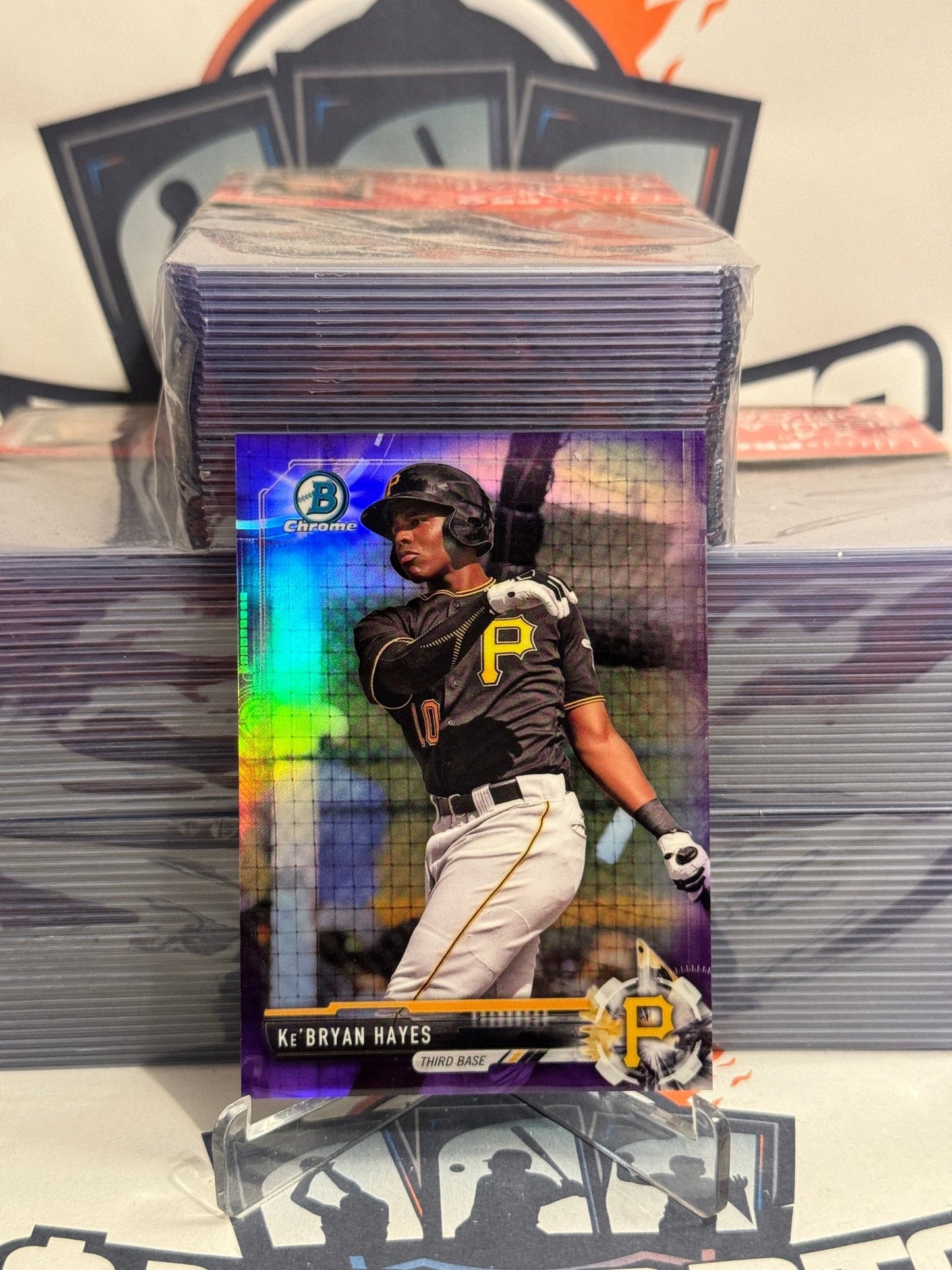 2017 Bowman Chrome Prospects (Purple Refractor 29/250) Ke'Bryan Hayes #BCP105