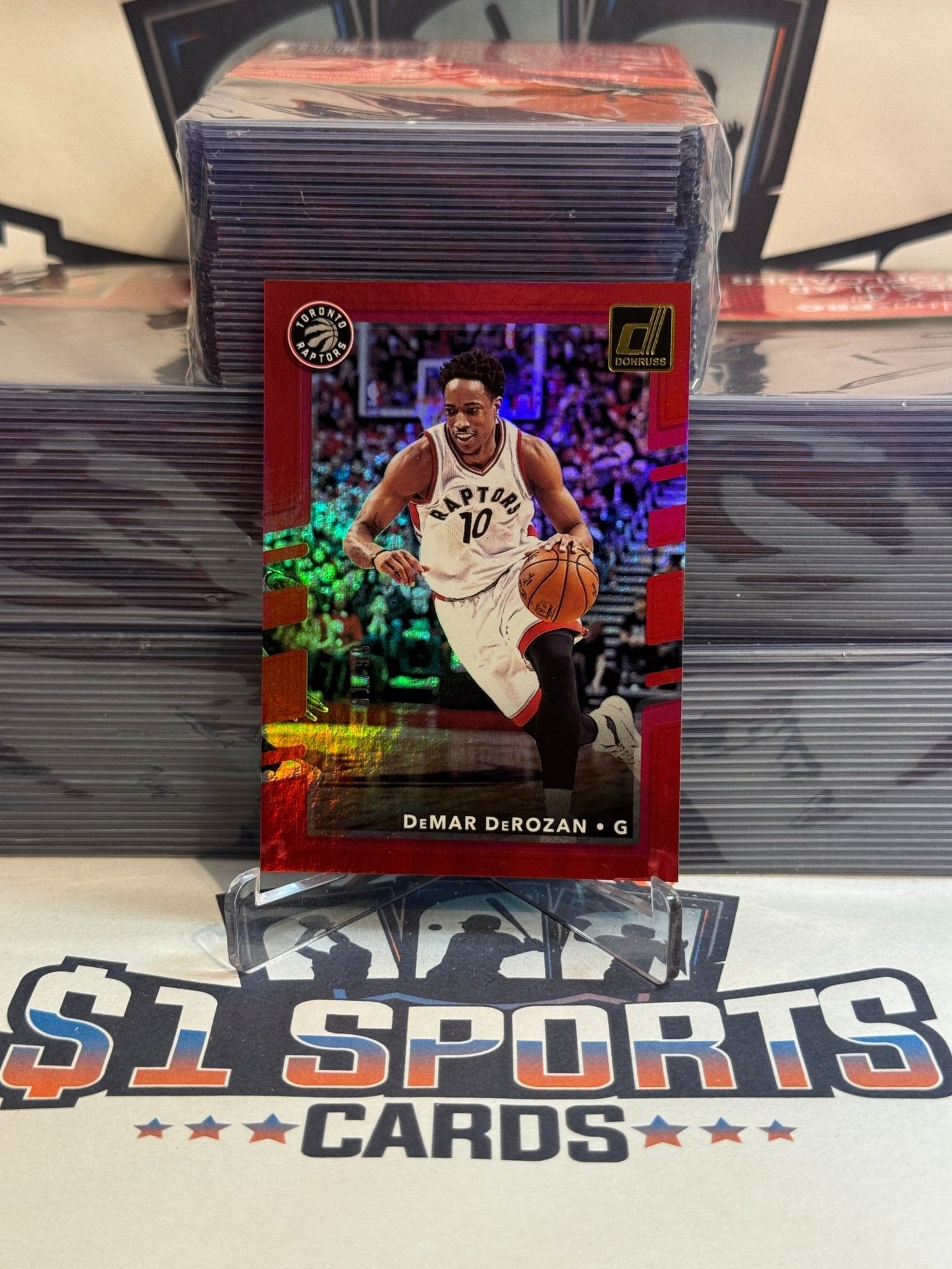 2017 Donruss (Red 81/99) DeMar DeRozan #136